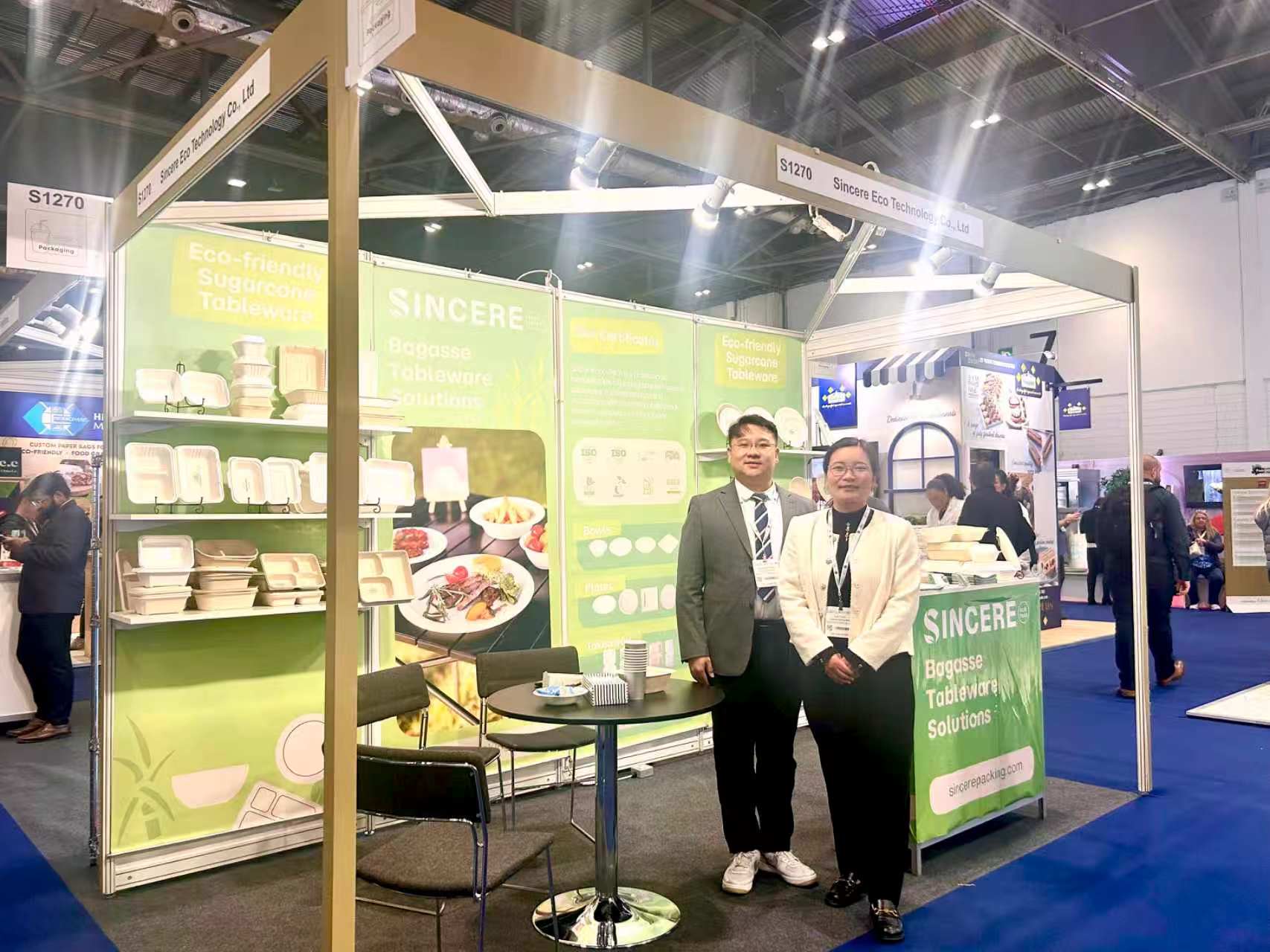 辛诚生态科技参加英国国际酒店用品展